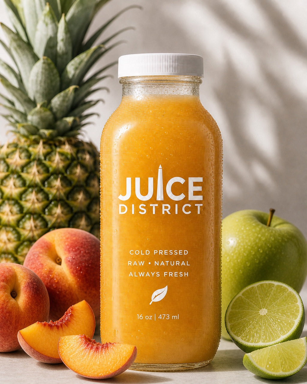 Tropical Peach Cold Pressed Juice | 16 Oz (Seasonal)