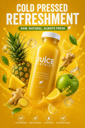 Pineapple Ginger — Cold Pressed Juice | 16 oz