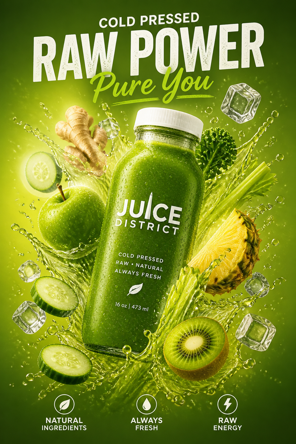 Green Rush — Cold Pressed Juice | 16 oz