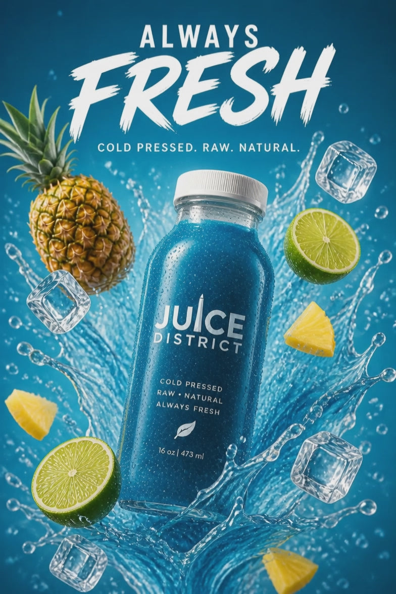 Electric Blue — Raw Cold-Pressed Juice | 16 Oz